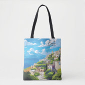 Kreta Griechenland Vintage Kunstreise Tasche (Vorderseite)