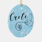 Kreta Heart Flag, Griechenland, Kreta Keramik Ornament (Rechts)