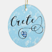 Kreta Heart Flag, Griechenland, Kreta Keramik Ornament (Links)
