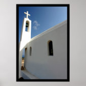 Kreta Kirche drucken Poster (Vorne)