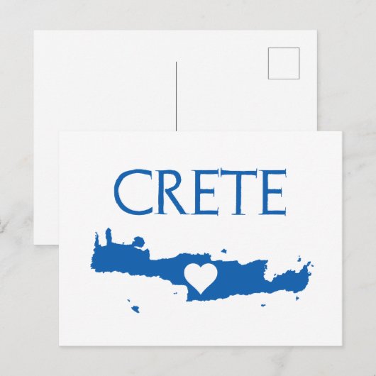Kreta Postkarte (Vorne/Hinten)