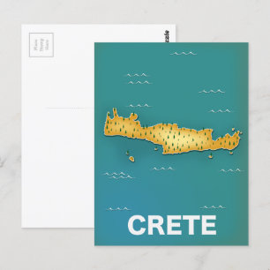 Kreta-Reisekartenplakat Postkarte