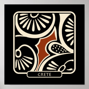 Kreta-Tonwaren-Scherbe Poster