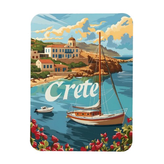 Kreta Vintag Magnet (Vertikal)