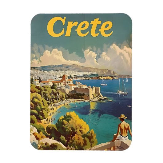 Kreta Vintage Magnet (Vertikal)