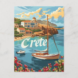 Kreta Vintage Postkarte