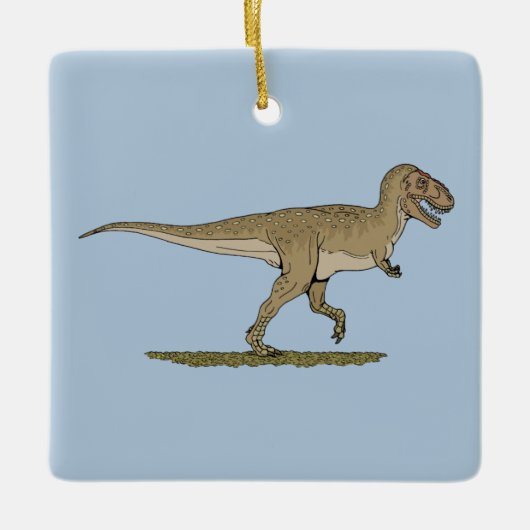 Kretakeale Dinosaurier Tyrannosaurus rex Keramikornament (Vorderseite)