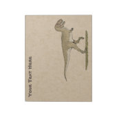 Kretakeale Dinosaurier Tyrannosaurus rex Notizblock (Rotiert)