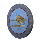 Kretakhaltiger Dinosaurier Spinosaurus Dartscheibe (Vorderseite rechts)