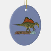 Kretakhaltiger Dinosaurier Spinosaurus Keramik Ornament (Rechts)