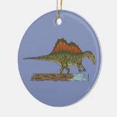Kretakhaltiger Dinosaurier Spinosaurus Keramik Ornament (Links)