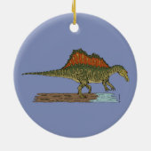 Kretakhaltiger Dinosaurier Spinosaurus Keramik Ornament (Hinten)
