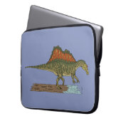 Kretakhaltiger Dinosaurier Spinosaurus Laptopschutzhülle (Vorderseite Links)