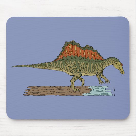 Kretakhaltiger Dinosaurier Spinosaurus Mousepad (Vorne)
