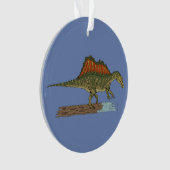Kretakhaltiger Dinosaurier Spinosaurus Ornament (Vorderseite)