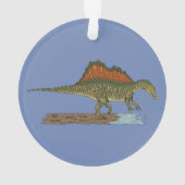 Kretakhaltiger Dinosaurier Spinosaurus Ornament (Rückseite)