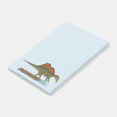 Kretakhaltiger Dinosaurier Spinosaurus Post-it Klebezettel (angewinkelt)
