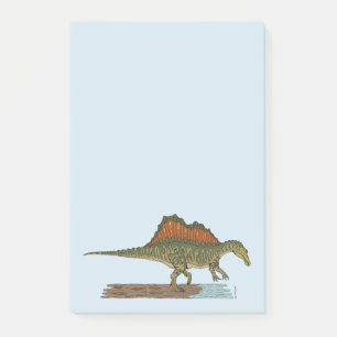 Kretakhaltiger Dinosaurier Spinosaurus Post-it Klebezettel