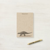 Kretakische Dinosaurier Ankylosaurus Nachhinweise Post-it Klebezettel (Auf Schreibtisch)