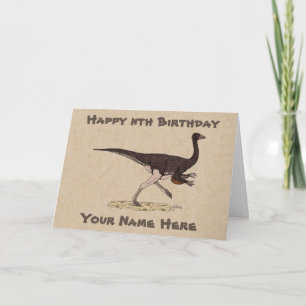 Kretakische Dinosaurier Ornithomimus Geburtstagska Karte