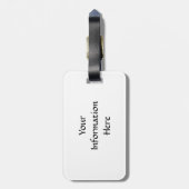 Kretakischer Dinosaurier Ornithomimus Gepäckanhänger (Rückseite vertikal)