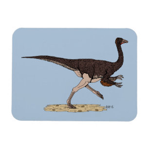 Kretakischer Dinosaurier Ornithomimus Magnet