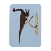 Kretakischer Dinosaurier Ornithomimus Magnet (Vertikal)