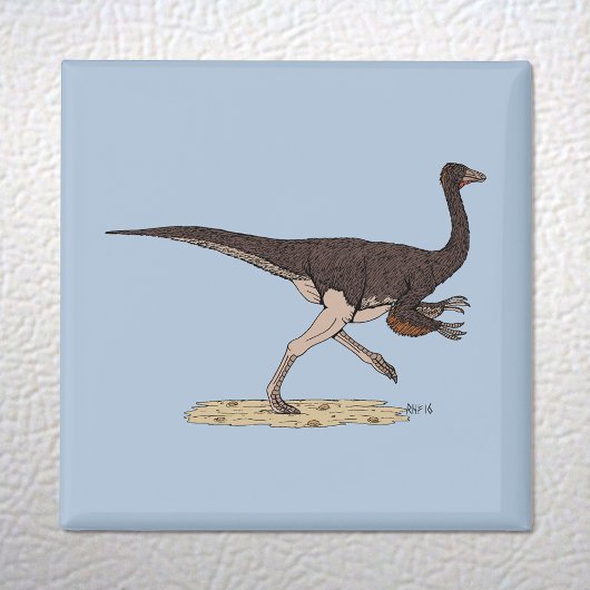 Kretakischer Dinosaurier Ornithomimus Magnet
