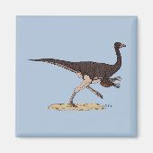 Kretakischer Dinosaurier Ornithomimus Magnet (Vorne)