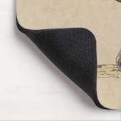 Kretakischer Dinosaurier Ornithomimus Mousepad (Ecke)