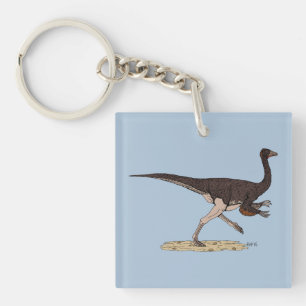 Kretakischer Dinosaurier Ornithomimus Schlüsselanhänger