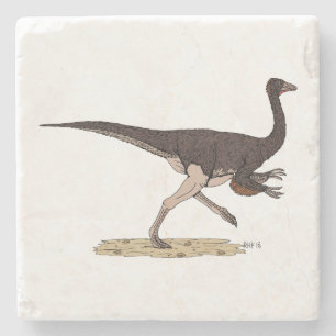 Kretakischer Dinosaurier Ornithomimus Steinuntersetzer
