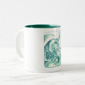 Kretische Reibung Zweifarbige Tasse (Vorderseite Links)