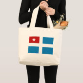Kretische Staats-Flagge Jumbo Stoffbeutel (Vorderseite (Produkt))
