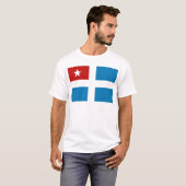 Kretische Staats-Flagge T-Shirt (Vorne ganz)