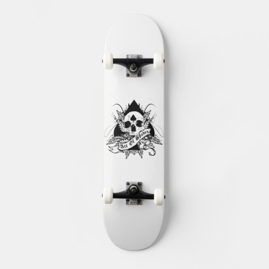 Kreuz-As Skateboard (Vorderseite)