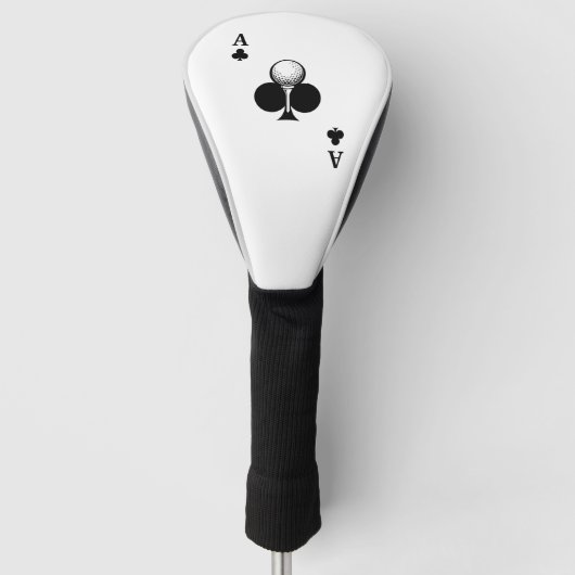 Kreuz-Ass Golf Headcover (Vorderseite)