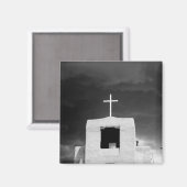 Kreuz auf der ältesten Kirche, San Miguel, Santa F Magnet (Vorderseite/Rückseite)