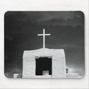 Kreuz auf der ältesten Kirche, San Miguel, Santa F Mousepad