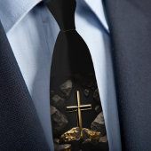 Kreuz auf einem Felsen Krawatte