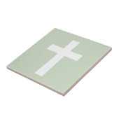 Kreuz auf Grün Fliese (Seite)