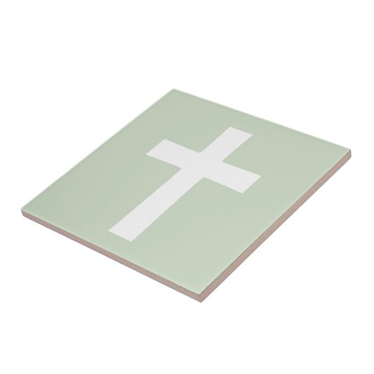 Kreuz auf Grün Fliese (Seite)
