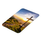 Kreuz auf Hügel Magnet (Linke Seite)