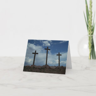 Kreuz-Auferstehungs-Anmerkungs-Karte Ostern drei Feiertagskarte