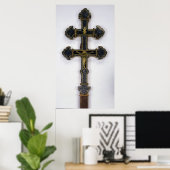 Kreuz aus der Abtei Clairmarais Poster (Heimbüro)