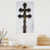 Kreuz aus der Abtei Clairmarais Poster (Küche)