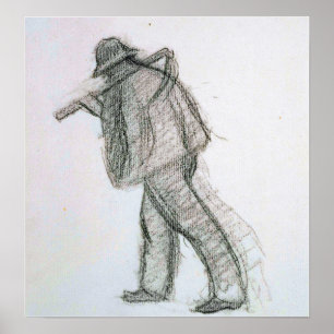 Kreuz - Bauer mit Scythe Poster