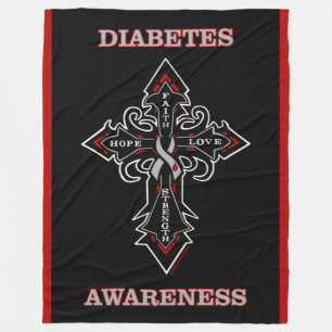 Kreuz/Bewusstsein.. Diabetes Fleecedecke