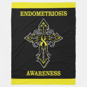 Kreuz/Bewusstsein.. Endometriose Fleece Blanket (Vorderseite)