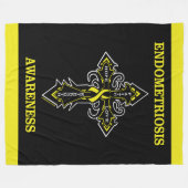 Kreuz/Bewusstsein.. Endometriose Fleece Blanket (Vorderseite (Horizontal))